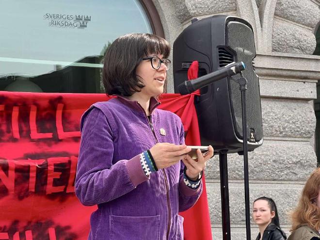 Bild: Andrea Andersson-Tay, riksdagsledamot, Vänsterpartiet