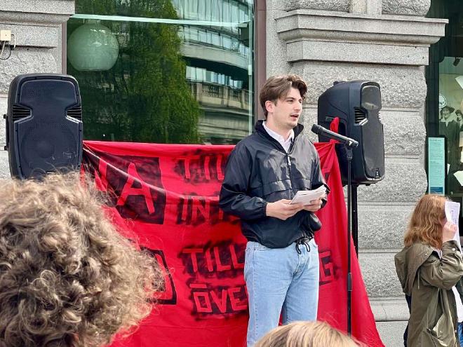 Bild: Anton Holmlund, vice ordförande, Liberala Ungdomsförbundet